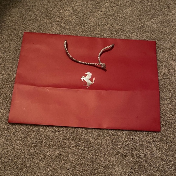 Ferrari Other - Ferrari Crimson Gift Bag with Silver Logo